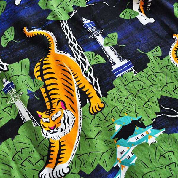 SAMURAI JEANS SSA20-OSK Osaka Pattern Cotton Hawaiian Shirt