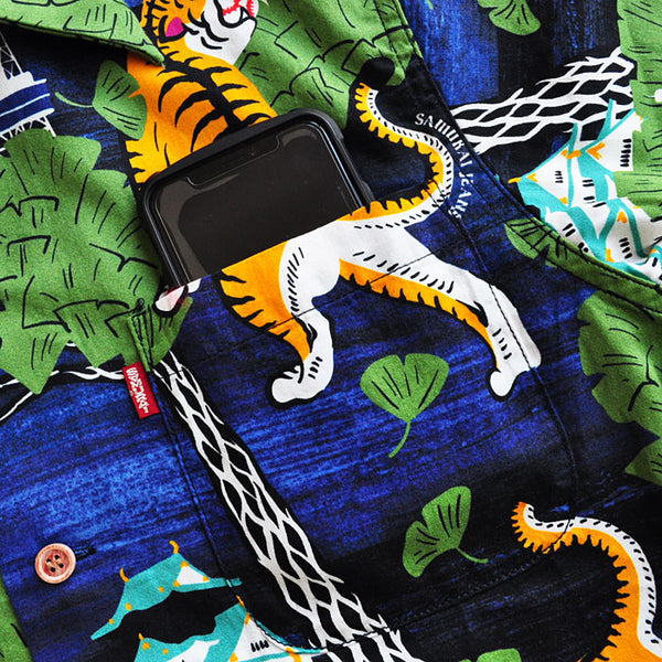 SAMURAI JEANS SSA20-OSK Osaka Pattern Cotton Hawaiian Shirt