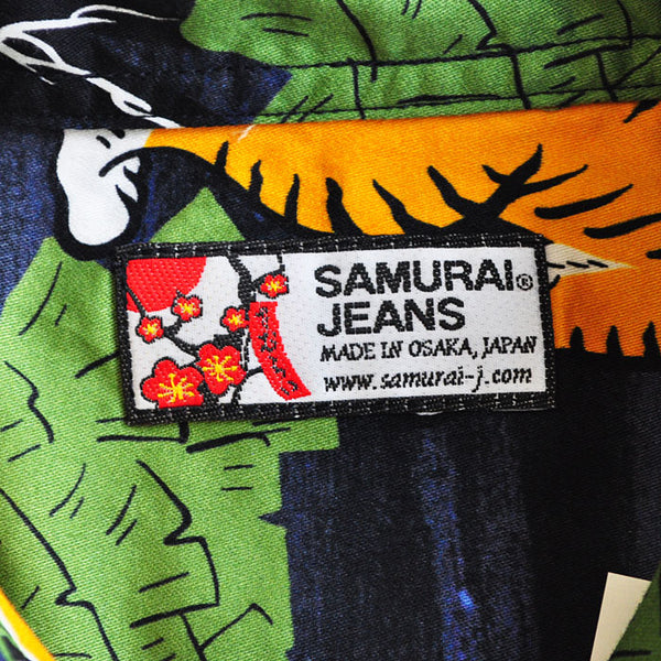 SAMURAI JEANS SSA20-OSK Osaka Pattern Cotton Hawaiian Shirt