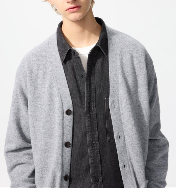 Uniqlo Lambswool V-Neck Cardigan
