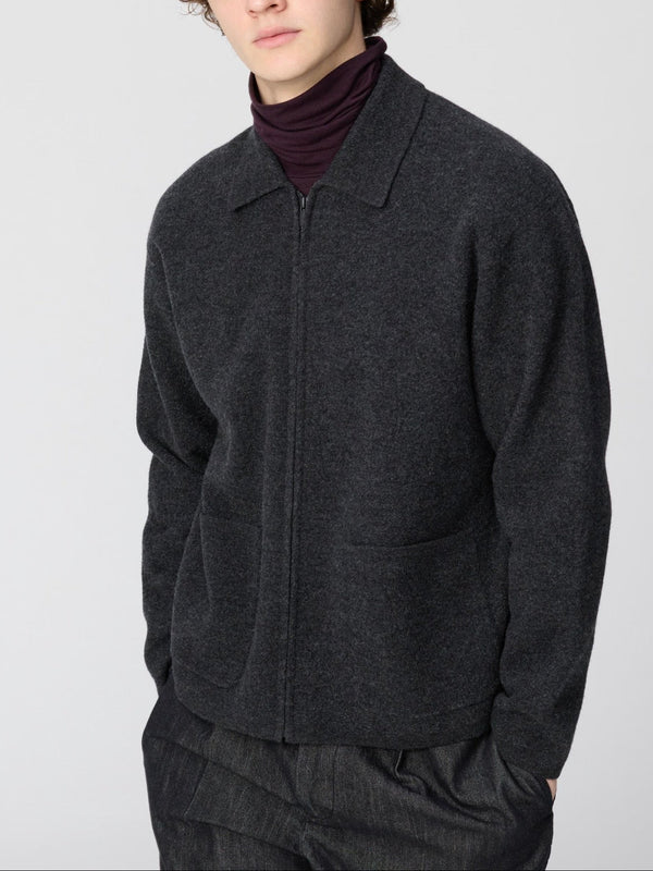 Uniqlo C Wool Blend Knit Full-Zip Jacket