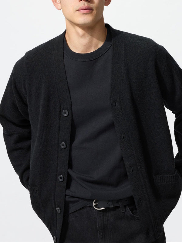 Uniqlo Lambswool V-Neck Cardigan