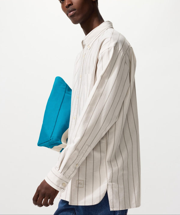 Uniqlo Oversized Oxford Striped Shirt