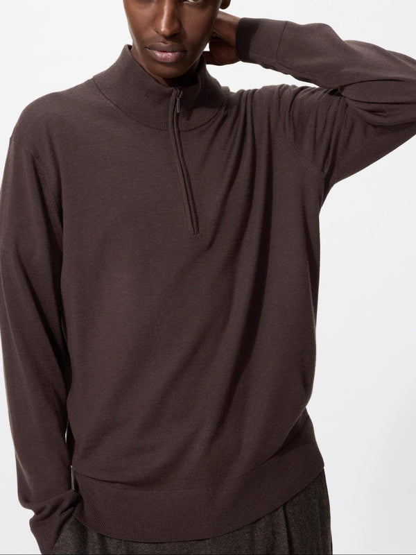 Men’s 100% Merino Wool Half-Zip Sweater--【PRE-ORDER】