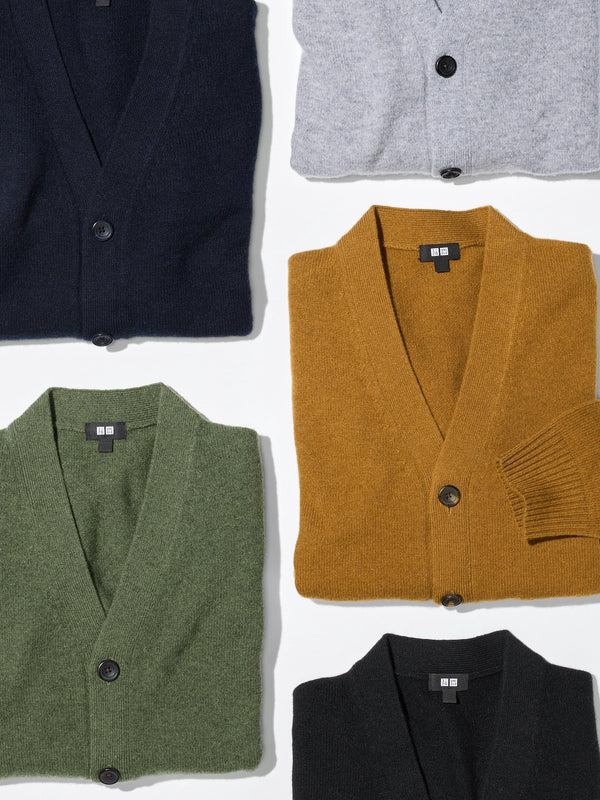 Uniqlo 100% Wool V-Neck Cardigan