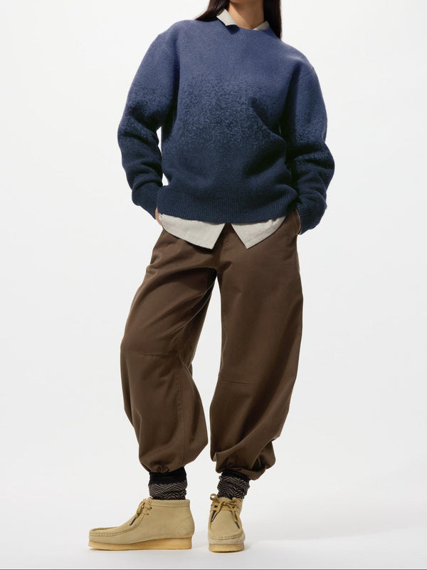 Uniqlo Soufflé Yarn Gradient Crew Neck Sweater