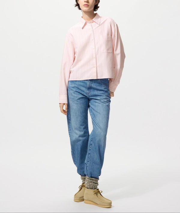 Uniqlo Boxy Fit Oxford Striped Shirt