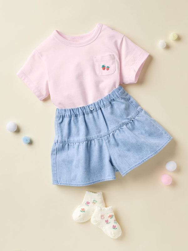 Uniqlo AIRism Cotton Crew Neck T-Shirt Kids