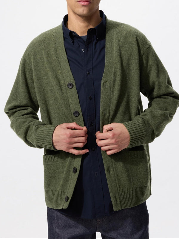 Uniqlo Lambswool V-Neck Cardigan
