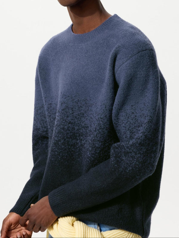 Uniqlo Soufflé Yarn Gradient Crew Neck Sweater