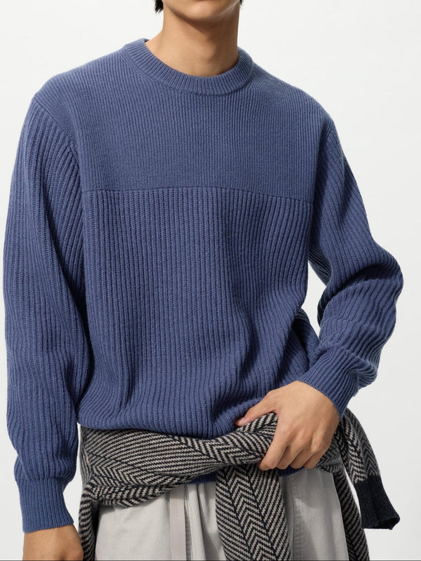 UNIQLO and JW ANDERSON Ribbed Crew Neck Sweater
