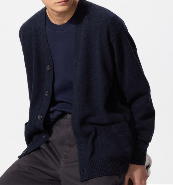 Uniqlo Lambswool V-Neck Cardigan