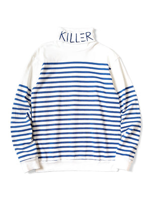 Kapital Panel Border Jersey High Neck Long T-Shirt (KILLER Embroidery) - HARUYAMA