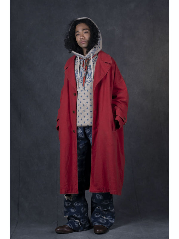 Kapital twill aged wool cavalier coat - HARUYAMA