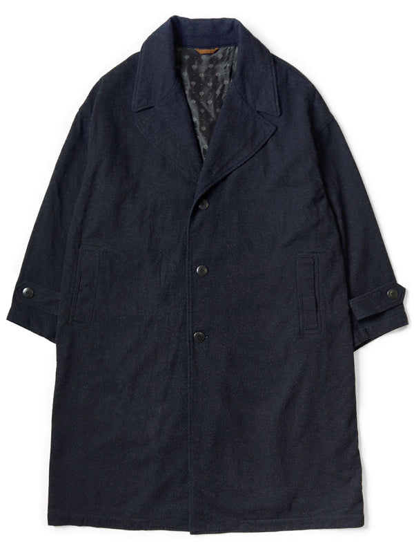 Kapital twill aged wool cavalier coat - HARUYAMA