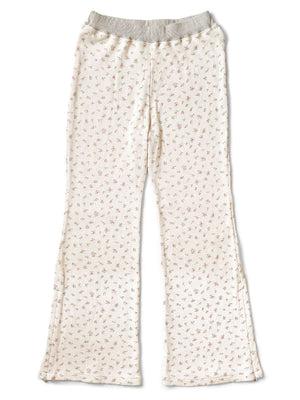 Kapital Waffle Jersey Small Flowers Flare Pants - HARUYAMA