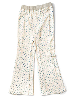 Kapital Waffle Jersey Small Flowers Flare Pants - HARUYAMA