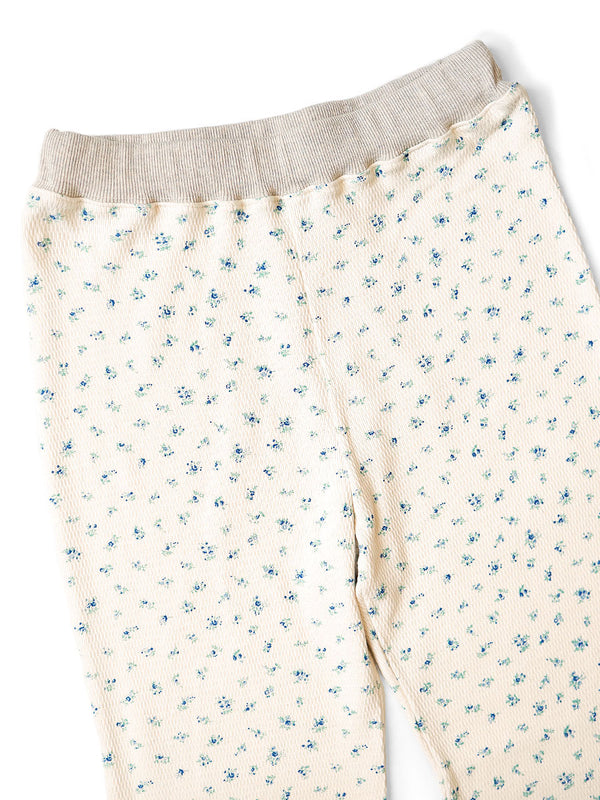 Kapital Waffle Jersey Small Flowers Flare Pants - HARUYAMA