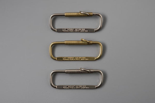 CANDY DESIGN&WORKS Kendrick CK-18 Keyring – Brass Vintage Carabiner