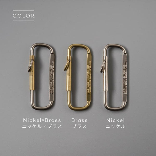 CANDY DESIGN&WORKS Kendrick CK-18 Keyring – Brass Vintage Carabiner