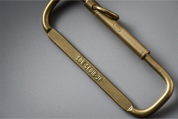 CANDY DESIGN&WORKS Kendrick CK-18 Keyring – Brass Vintage Carabiner