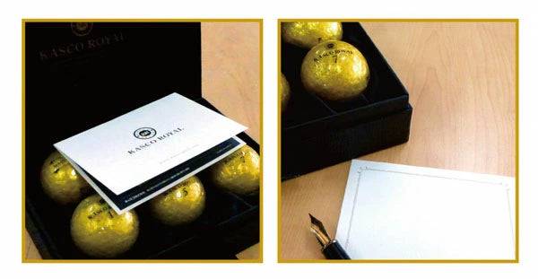 KASCO ROYAL Gold Glow Official Golf Balls 5-Layer Premium Construction - 6 Pack