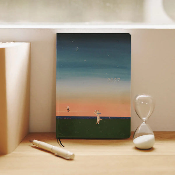 Hobonichi Techo 2027 Hiroko Kubota Until the Moon Is Full HON A5 Daily Planner