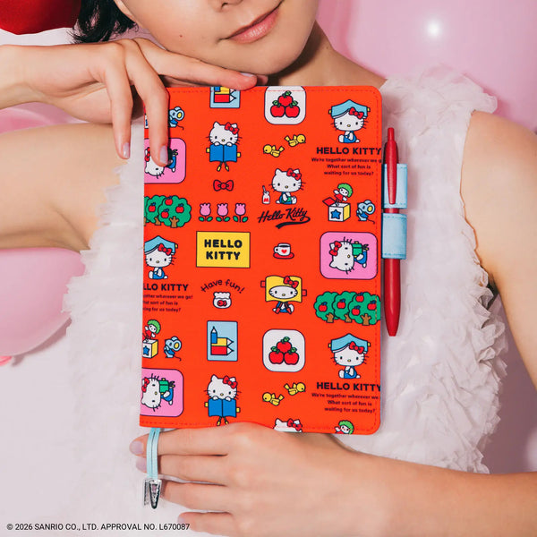 Hobonichi Techo 2027 HELLO KITTY "Techo to Nakayoshi" Planner Cover – A6 Original A5 Cousin Size