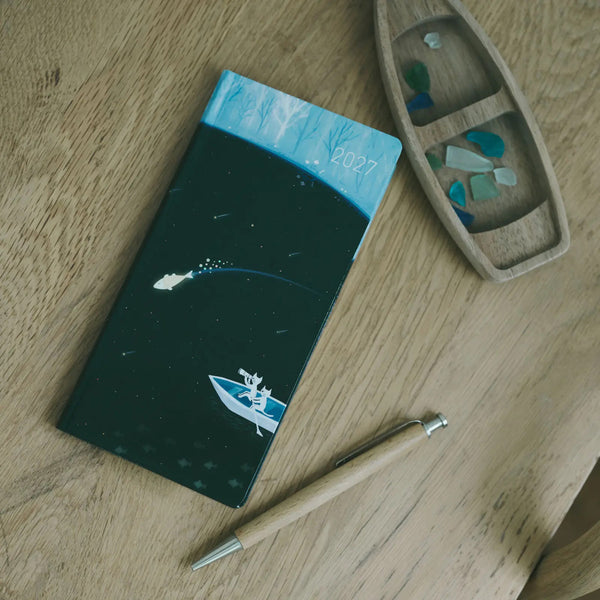 Hobonichi Techo 2027 Weeks Blue Forest Meteor Shower Planner
