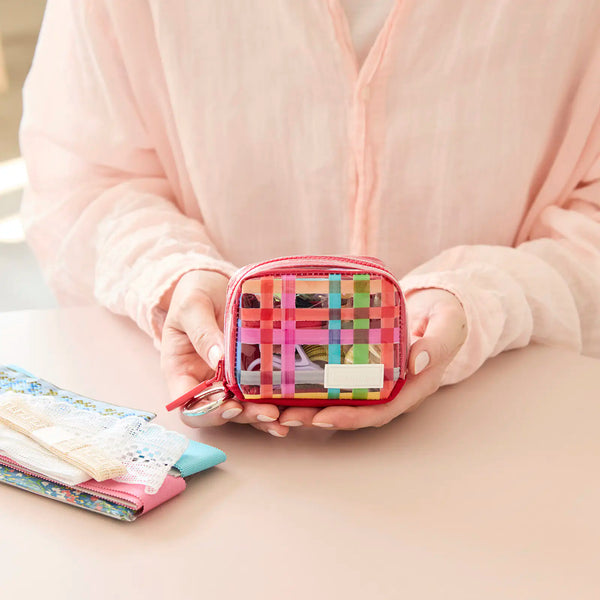 HOBONICHI Drawer Pouch Pico – Transparent Check