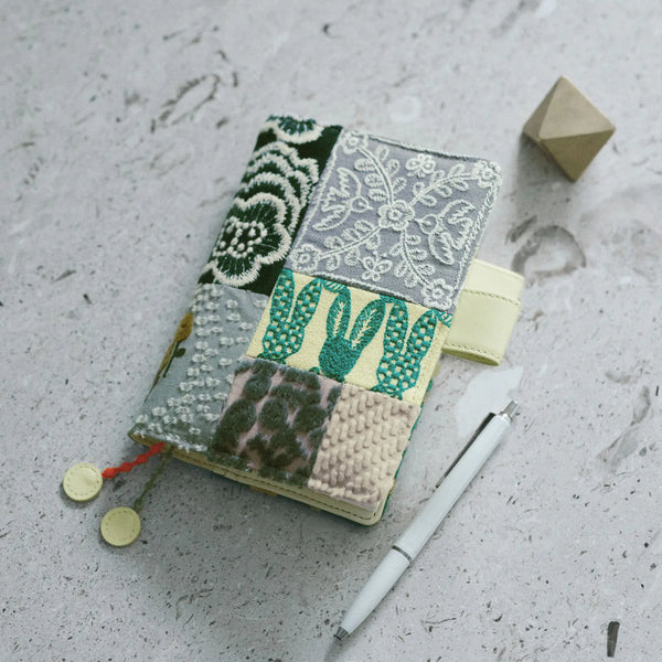 Hobonichi Techo 2027 Minä Perhonen Piece Original Mix A6 Planner Cover, Patchwork