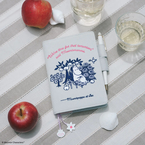 MOOMIN My Garden Embroidered Notebook Cover – Hobonichi Original A6 / Cousin A5