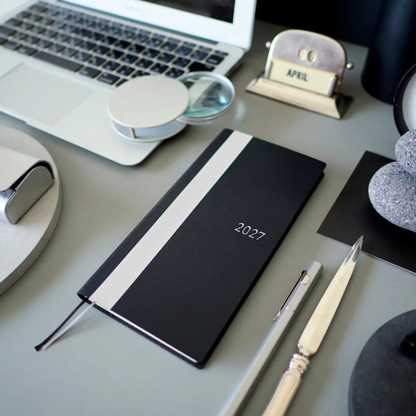 Hobonichi Techo Weeks 2027 White Line Black Planner