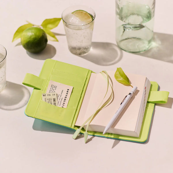 Hobonichi Techo Colors Aqua Lime Cover Original Size A6 Polyester Planner Cover 2027