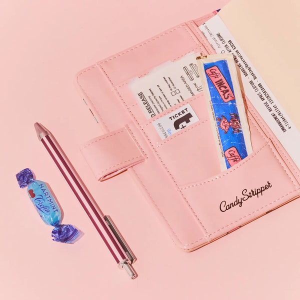 Hobonichi Techo 2027 Original A6 Cover Candy Stripper DOG & CAT Random Pink