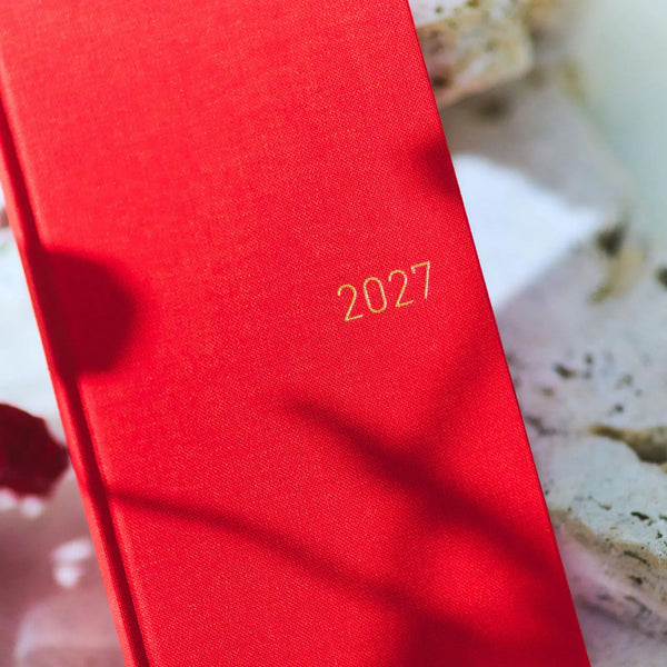 Hobonichi Techo 2027 Weeks MEGA Poppy Red Planner