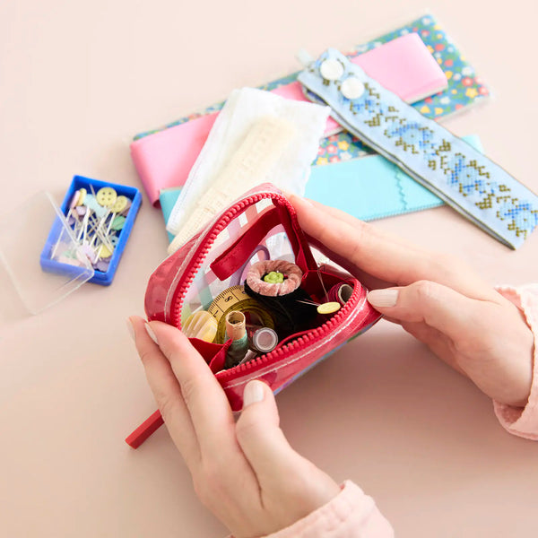HOBONICHI Drawer Pouch Pico – Transparent Check