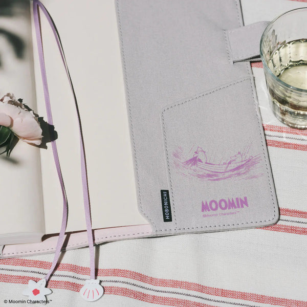 MOOMIN My Garden Embroidered Notebook Cover – Hobonichi Original A6 / Cousin A5
