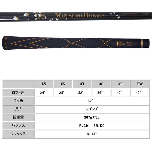 Mutsumi Honma MH-777 One Length Iron Set 6-Piece Golf Clubs