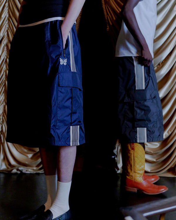 Needles BDU H.D. Nylon Track Shorts – LHP Exclusive Color navy