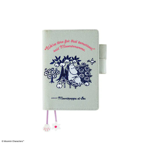 Hobonichi Techo 2027 Moomin My Garden Pale Mint A6 Planner Cover