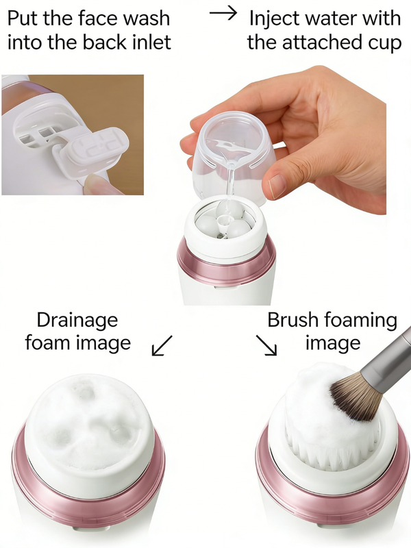 Panasonic Dense Foam Facial Cleansing Device – EH-SC67-P (Rechargeable & Cordless)