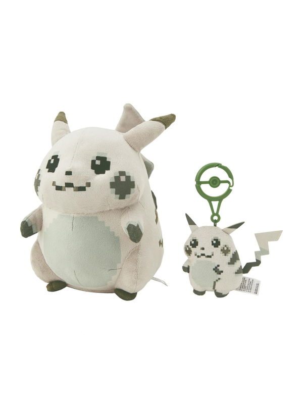 Pokemon Center Pixel Style “Hajimari no Pikachu” Plush & Mascot Set