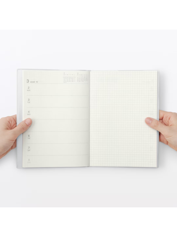 Muji 2026–2027 A5 Monthly & Weekly Planner (March 2026 Start, Monday Start)
