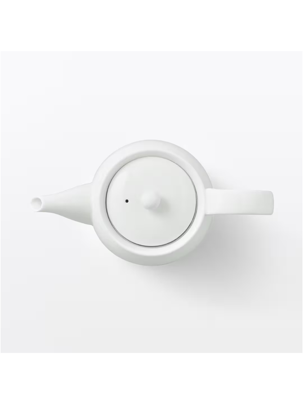 Muji White Porcelain Teapot 550ml