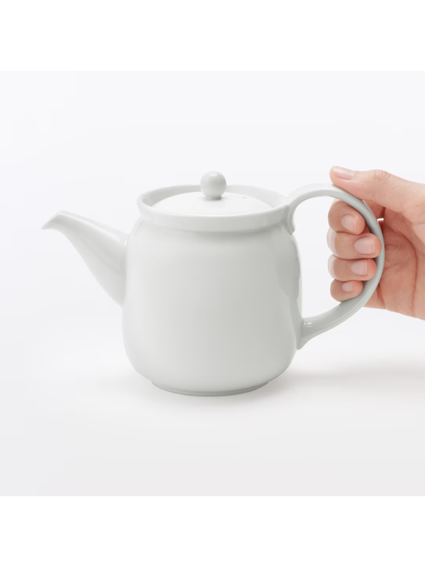 Muji White Porcelain Teapot 550ml