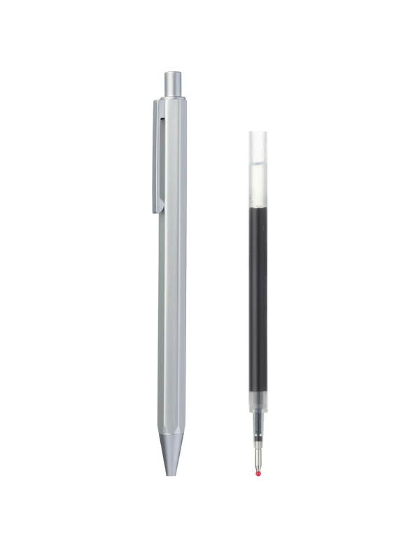 MUJI Click Ballpoint Pen with 0.5mm Black Gel Ink Refill