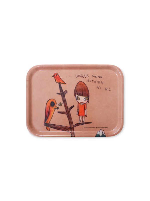 Yoshitomo Nara Art Tray “…Words Mean Nothing at All” (2012)