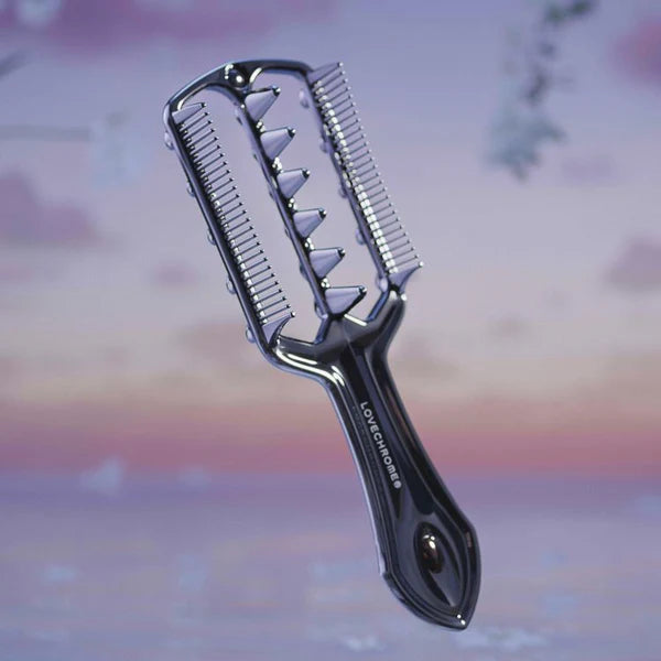 LOVECHROME PG Paddle Hair Comb Premium Black