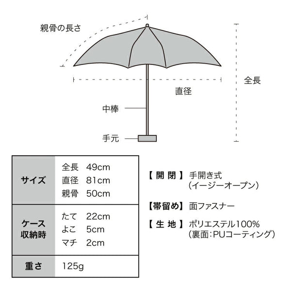 plantica×Wpc Ultra-Light Mini Folding Parasol